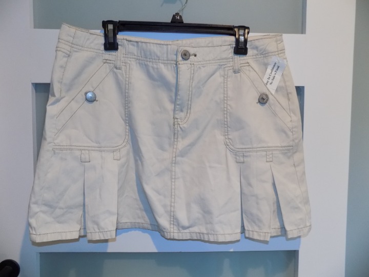 d. Jeans Beige Skort Skirt Size 14 Women's NWT