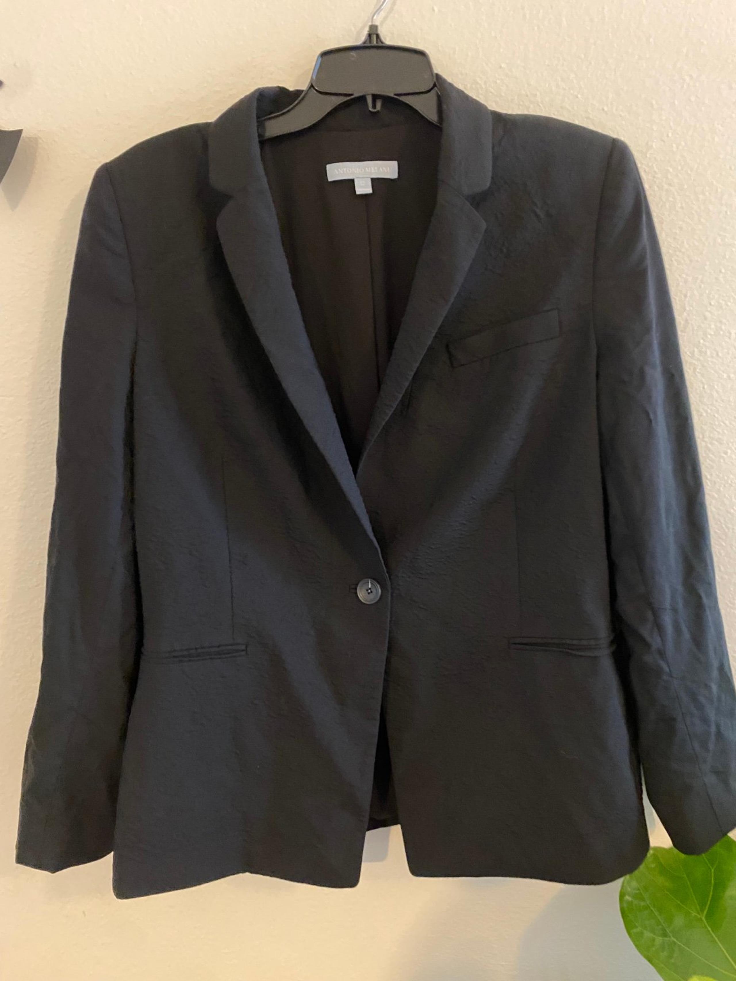 Antonio melani 95%  wool black Blazer size 12