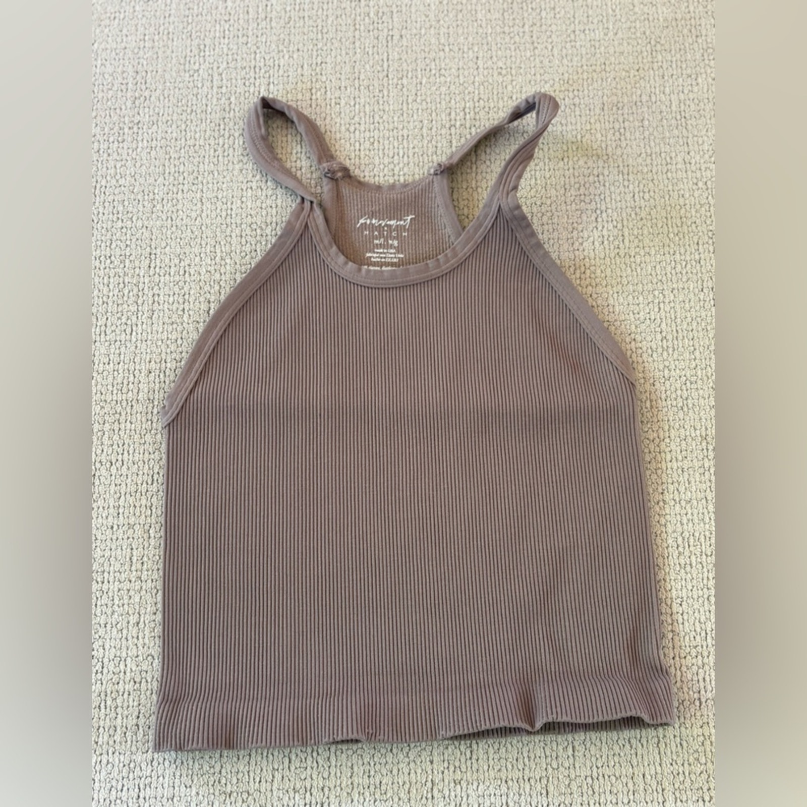 Free People Happiness Runs Long Crop Tank M/L