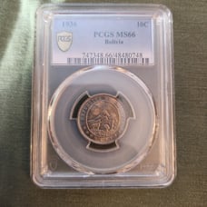 RARE PCGS MS66 Bolivian centavos! FREE SHIPPING!