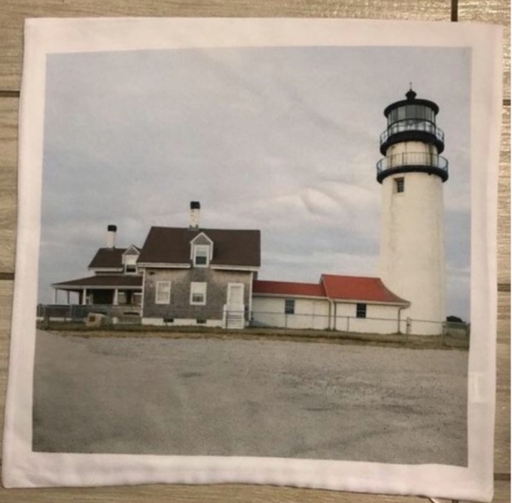 Highland Lighthouse Photo Throw Pillow