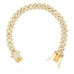 18K Yellow Gold Over Silver 8.5mm Miami Cuban Simulated Diamonds Bracelet 8