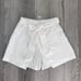 Moon River Women Size S White Linen Front Tie Skort NEW Shorts Skirt Pocket Art