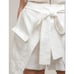 Moon River Women Size S White Linen Front Tie Skort NEW Shorts Skirt Pocket Art