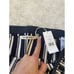 NWT Tory Burch/ Sport Navy A-Line Pleated Navy Blue & White Skirt Size XL 298