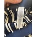 NWT Tory Burch/ Sport Navy A-Line Pleated Navy Blue & White Skirt Size XL 298
