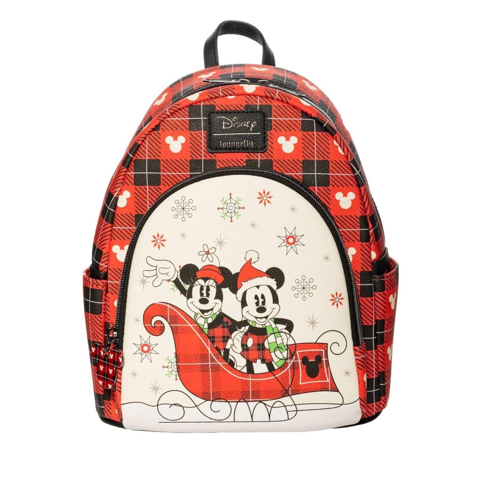 Minnie and Mickey holiday loungefly backpack