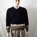 Wolsey Striped Knit Natural Sweater/Size L/England