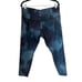 Athleta Women's Pull-On Elation Printed 7/8 Tight Legging Marine Dark Size XL