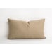 New Ralph Lauren Beige Linen Lumbar Pillow Case /Down Insert 14x27 Pottery Barn