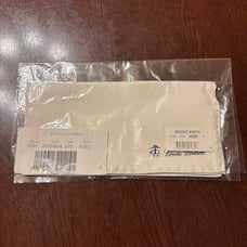 Unused Brooks Brothers Silk 100% Pocket Square, Ivory