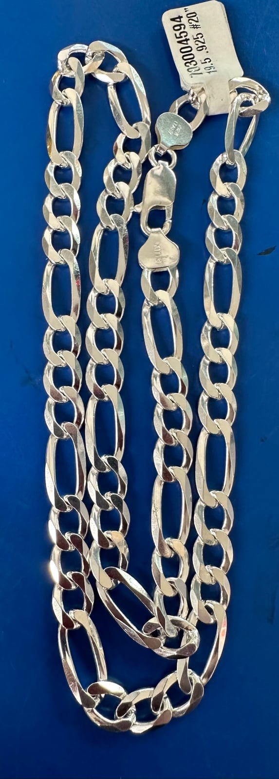 “Figaro” Style Sterling Silver Necklace-20” Long