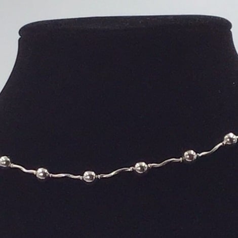 Silver 950 Necklace Vintage 6mm 16”