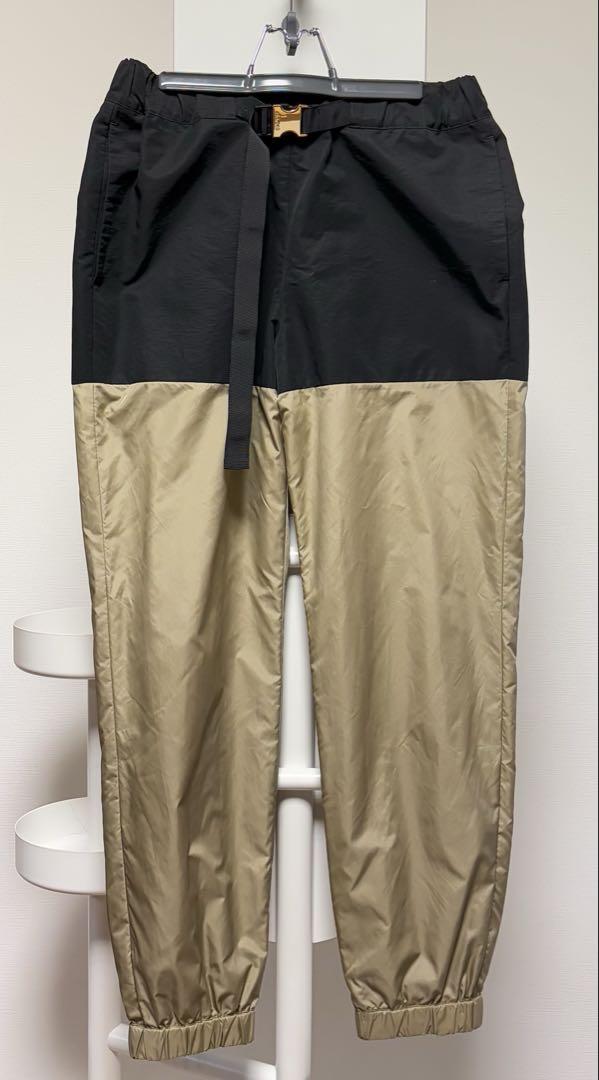 sacai Nylon Pants for Women, Track Pants, Bicolor, with Belt