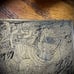 Vintage Art Nouveau brass belt buckle
