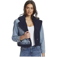 Ella Moss Sherpa Lined Denim Jean Jacket Large 90