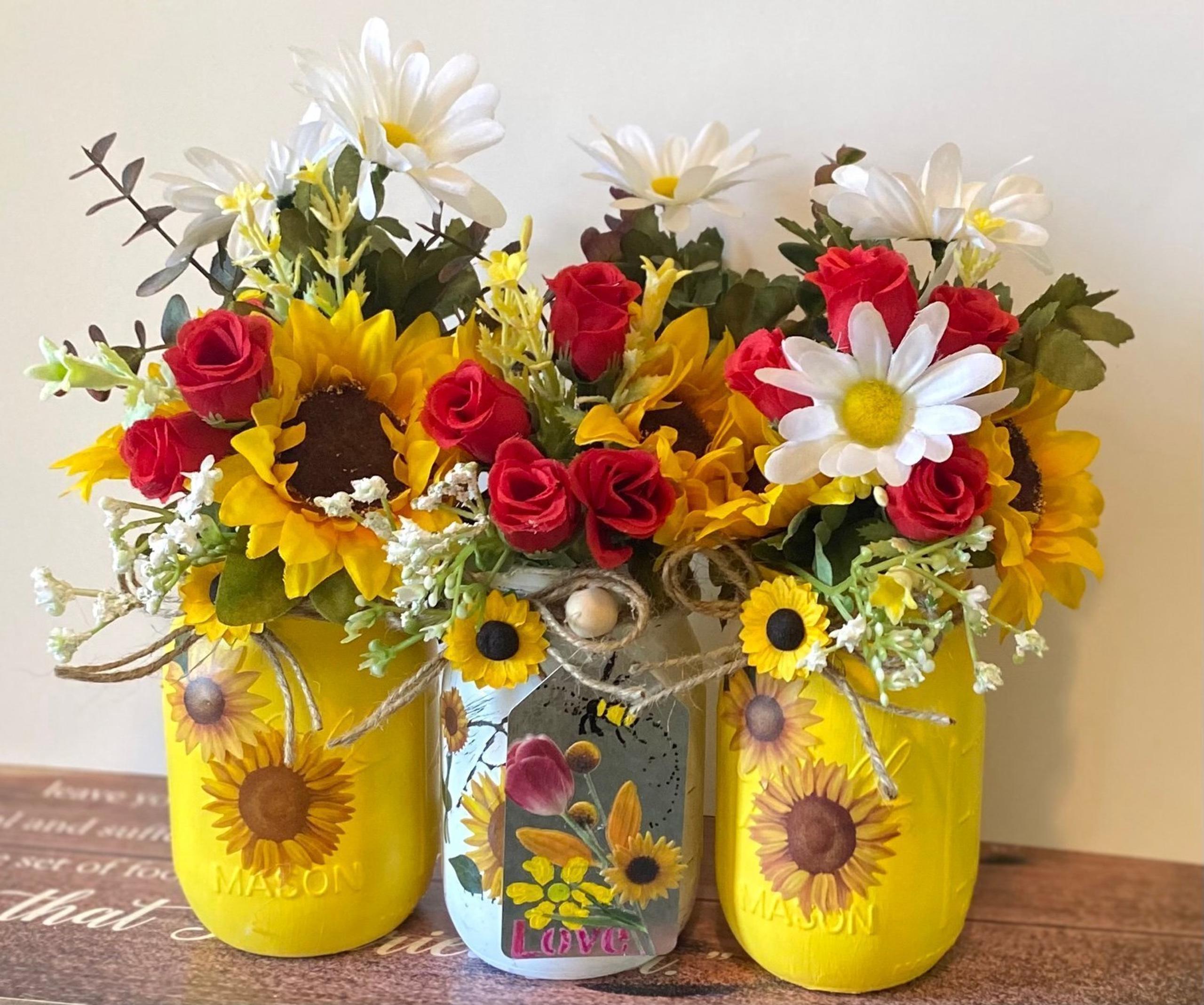 Seriously Brightening Boho Chic City Rustic Farmhouse Centerpiece ❤️❤️❤️