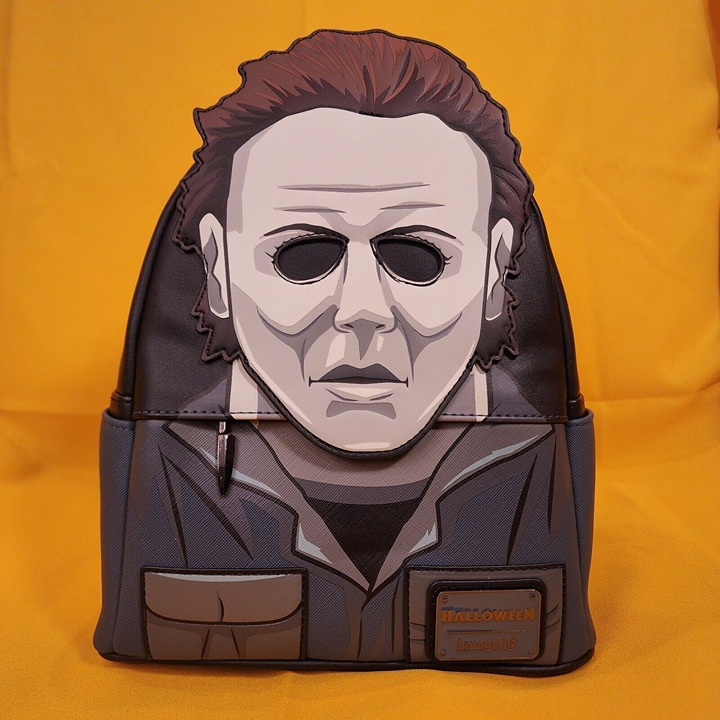 Loungefly Halloween Michael Myers Mask Cosplay Glow in the Dark Mini Backpack