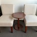 NEW Accent Chair Set of 2 with Round Wood Table