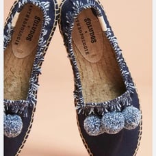 Soludos x Anthropologie Panarea Pom Espadrilles Women’s 10 - VGUC!!