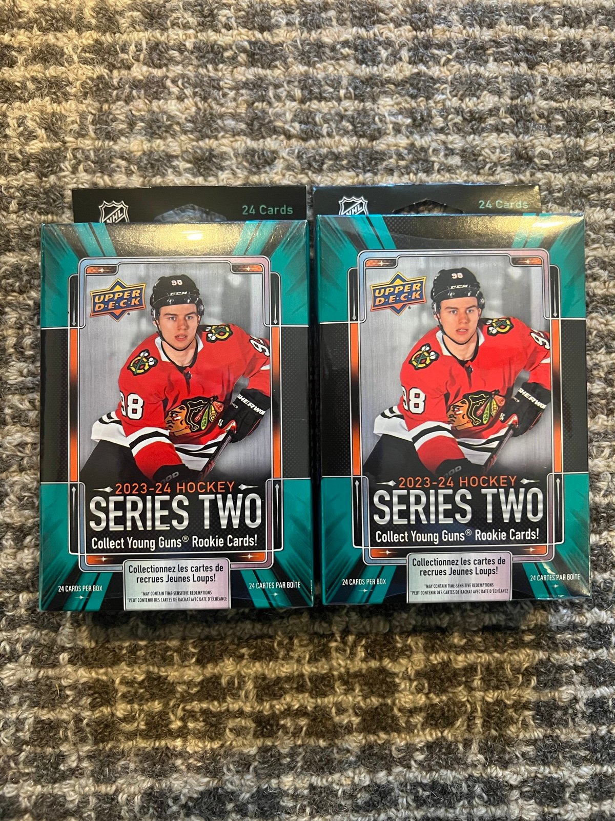 x2 2023-24 Upper Deck Series 2 Hanger Box i