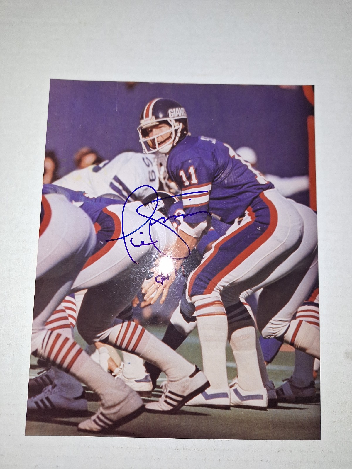 Phil simms autograph 8x10 picture