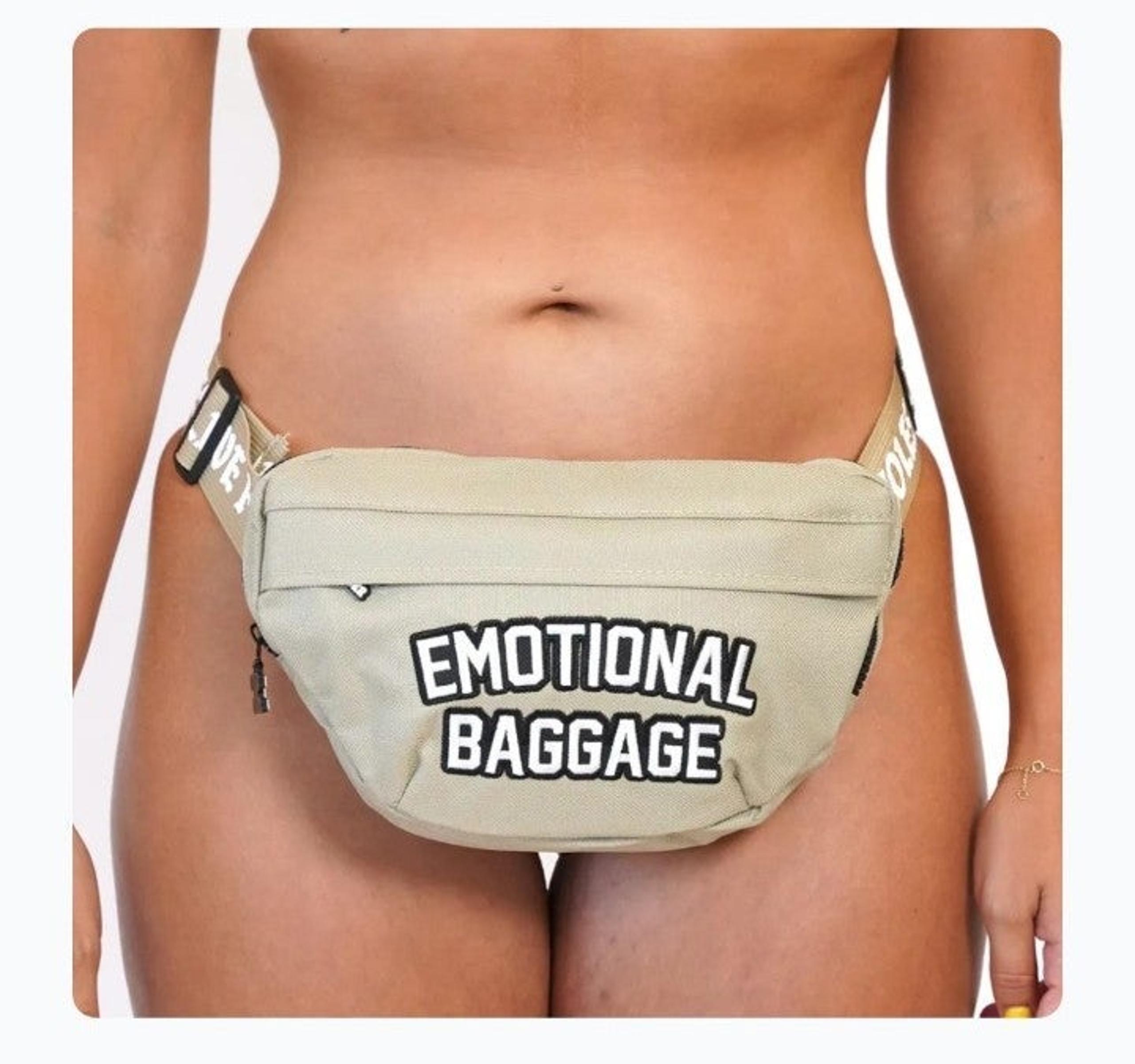 A$$holes live forever fanny pack unisex emotional baggage embroidered trendy