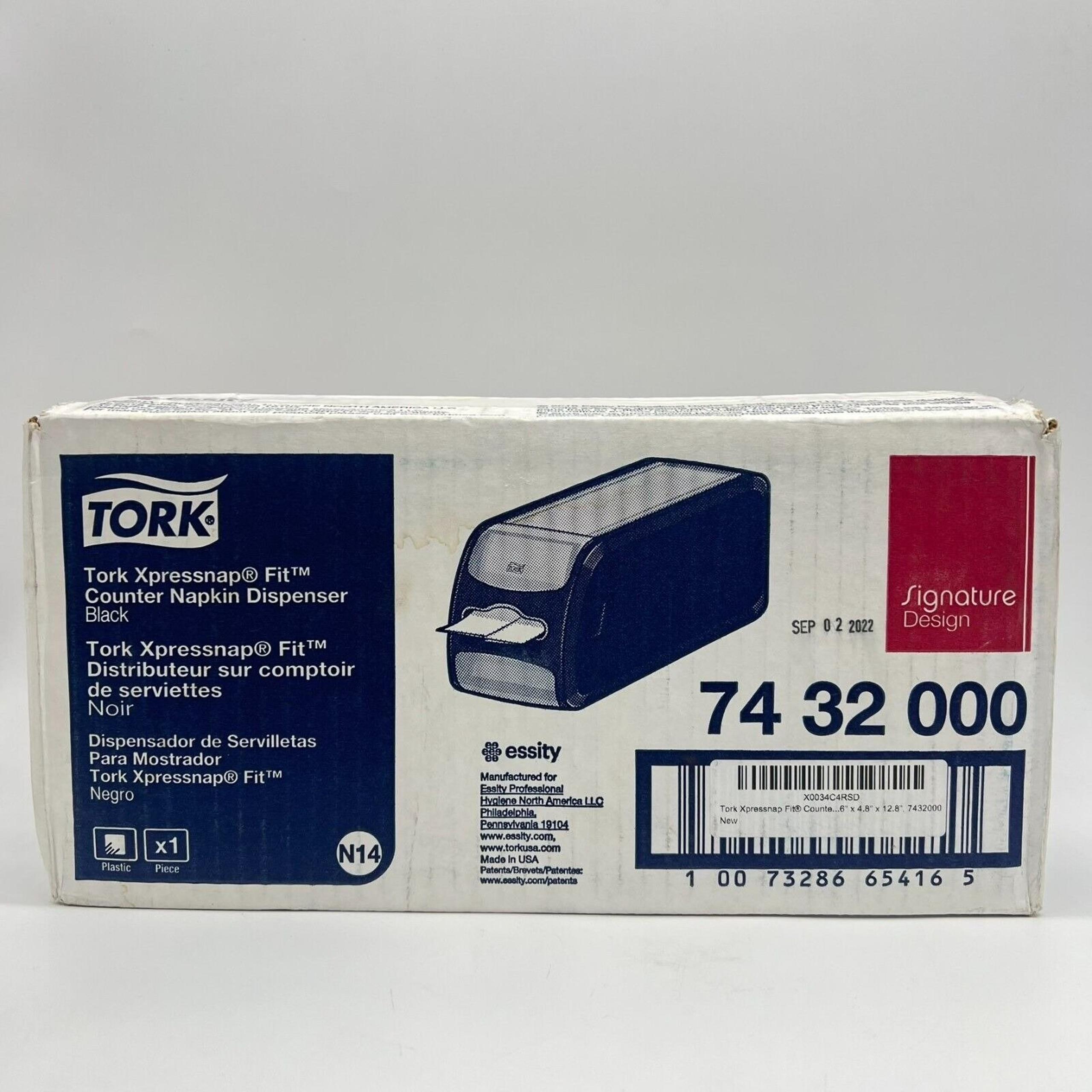 Tork Xpressnap Fit Counter Napkin Dispenser Black N14 Signature Range