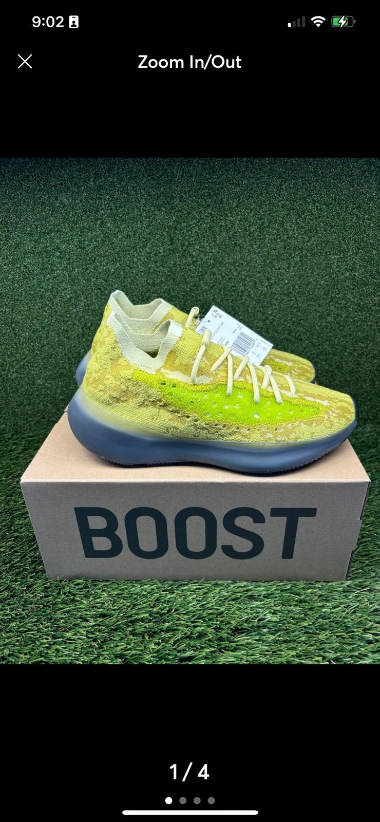 adidas Mens Yeezy Boost 380 Hylte Glow Fz4994.