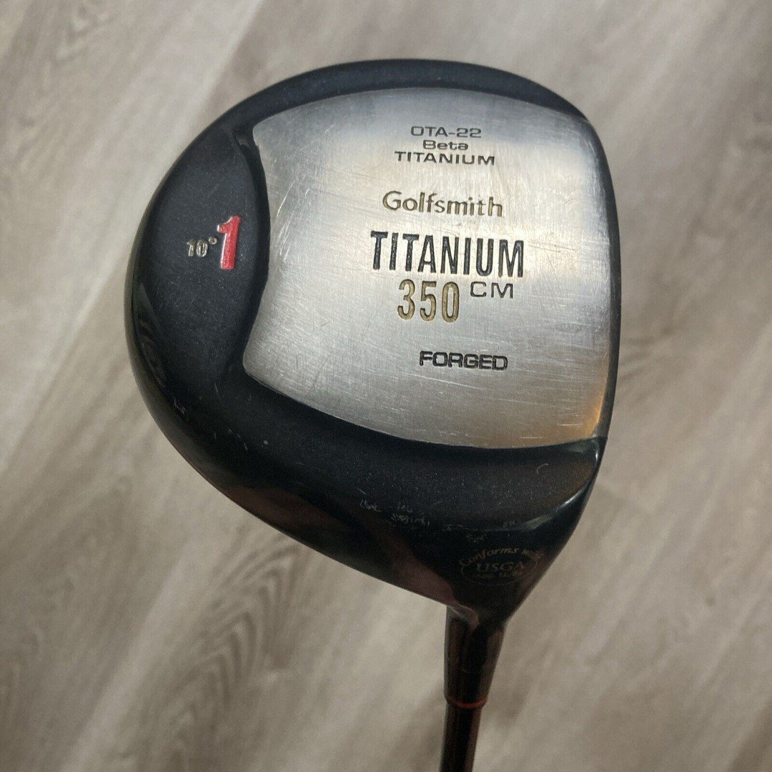 Golfsmith TITANIUM 350cm Forged 10* Deg 1 Driver 44 RH R Flex Graphite Shaft