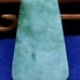 Burmese icy type A jadeite jade pendant.