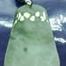 Burmese icy type A jadeite jade pendant.