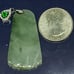 Burmese icy type A jadeite jade pendant.