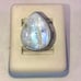 FIERY RAINBOW MOONSTONE LARGE TEARDROP STONE RING SIZE 6 BRAND NEW!