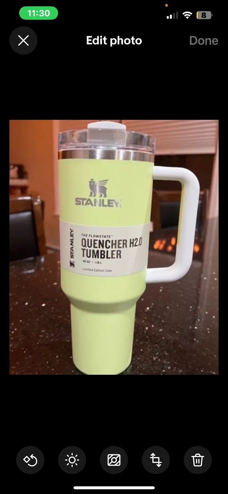 Stanley tumbler citron