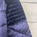 Badgley Mischka Womens XL Mallory Velvet Quilted Nylon Puffer Coat Packable Blue