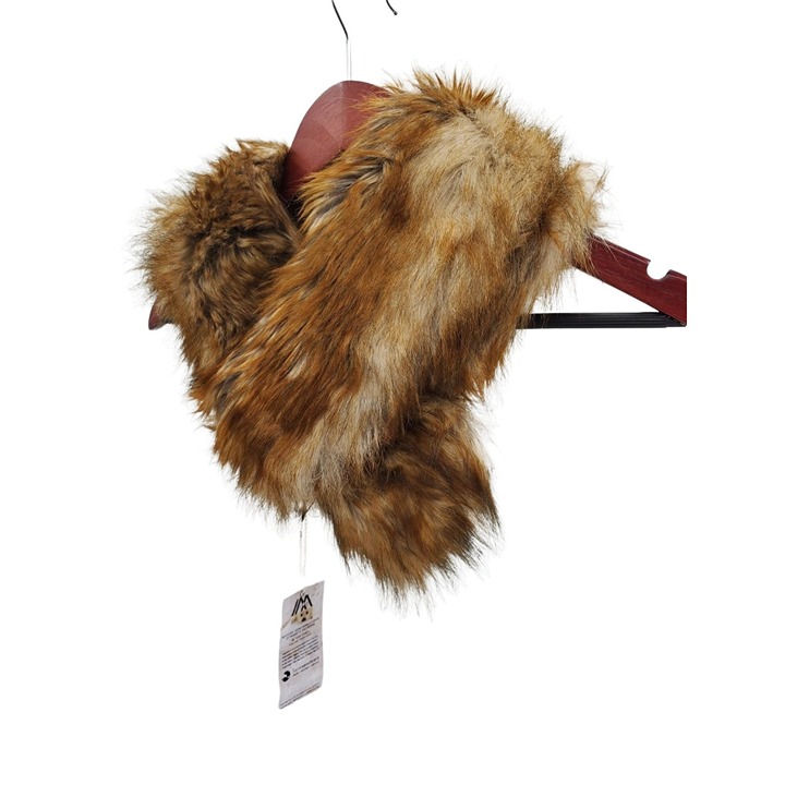 IMPOSTER Faux Fur Neck Summer Fox Wrap Pull through Vegan Cruelty Free Luxury