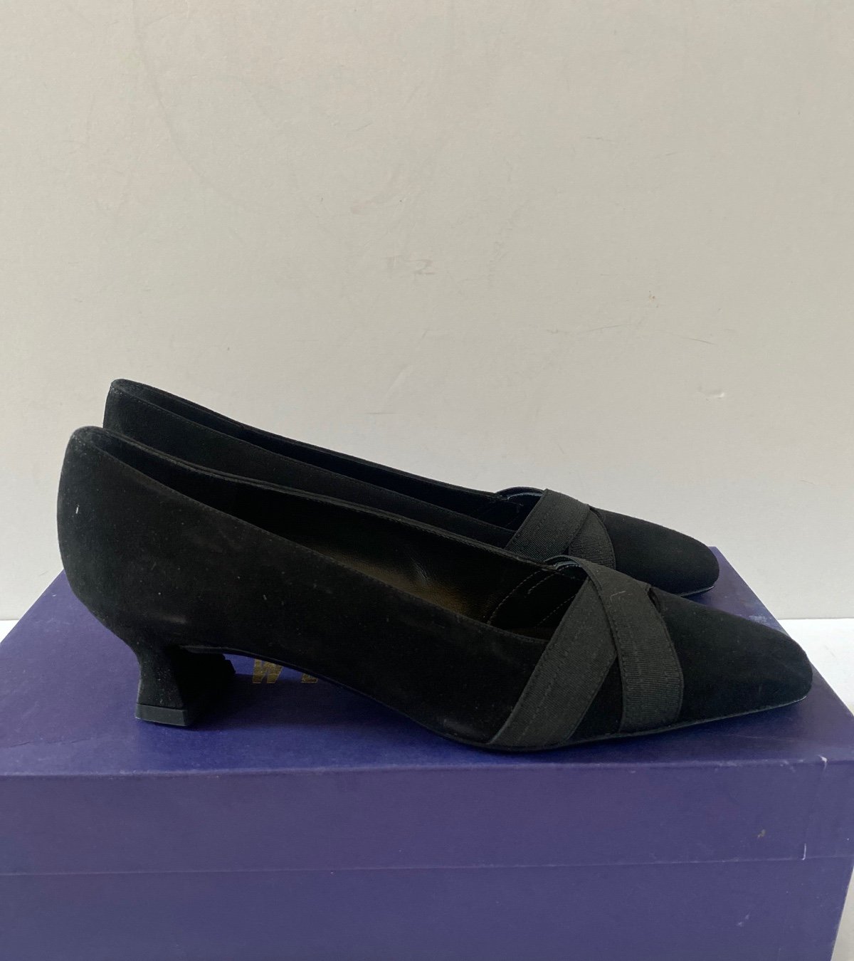 Stuart Weitzman Black Suade Pumps
