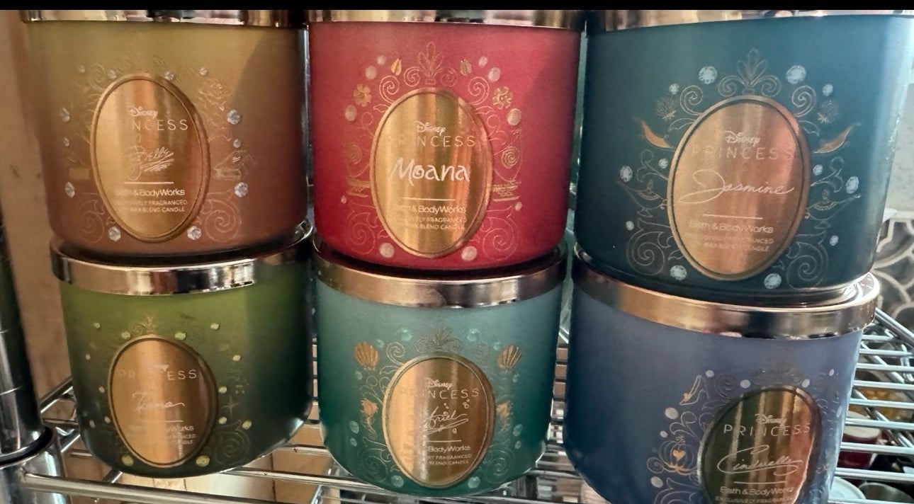 Bath and body works Disney candles