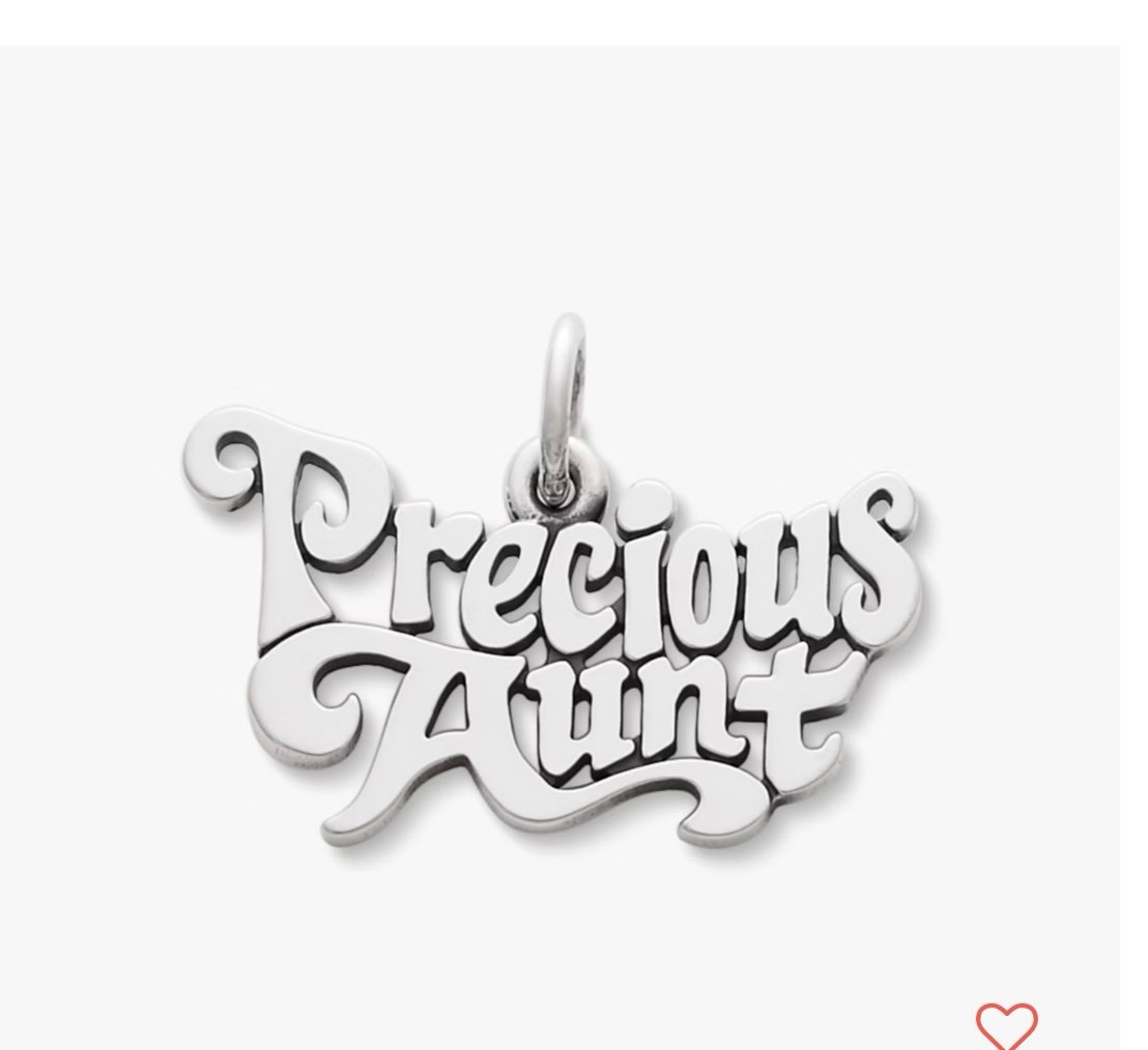 James Avery Precious Aunt Sterling Silver Charm