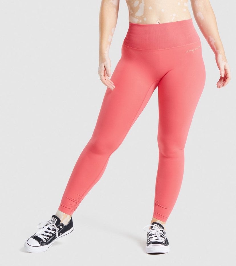 Whitney Gymshark ribbed leggings red xl
