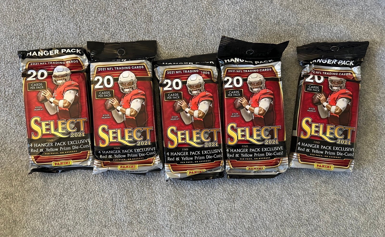 2021 Panini Select Football Hanger Packs lot of 5
