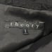 THEORY Bomber Cropped Lightweight Wool Blend Jacket Zip Ruching Black S 58-3