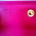 PINK PRADA Saffiano Leather Card Case