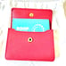 PINK PRADA Saffiano Leather Card Case