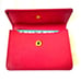 PINK PRADA Saffiano Leather Card Case