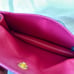 PINK PRADA Saffiano Leather Card Case