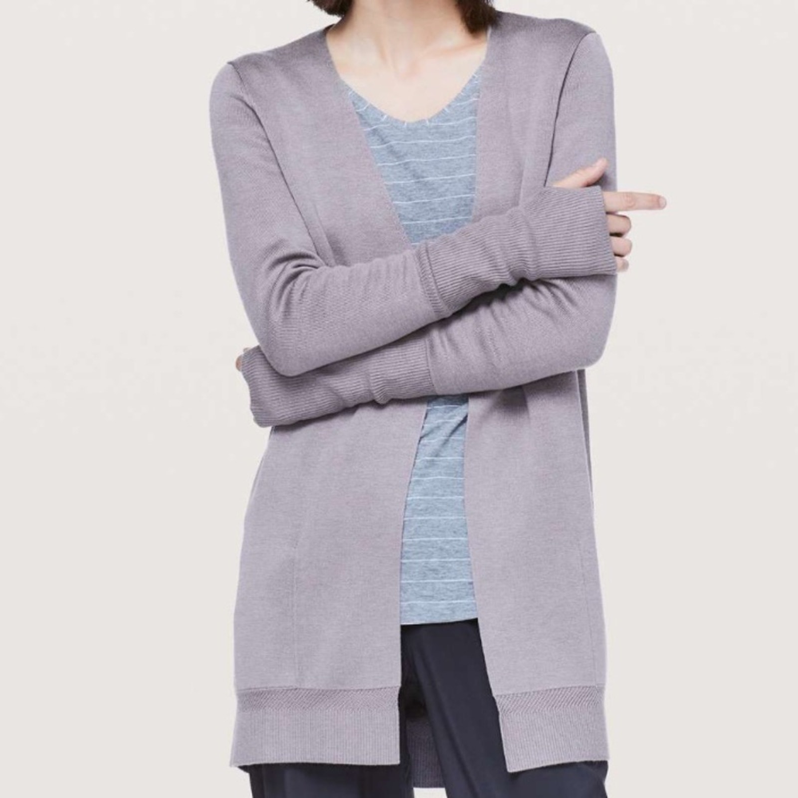 Lululemon City Street Cardigan Mystique / Heathered Mystique