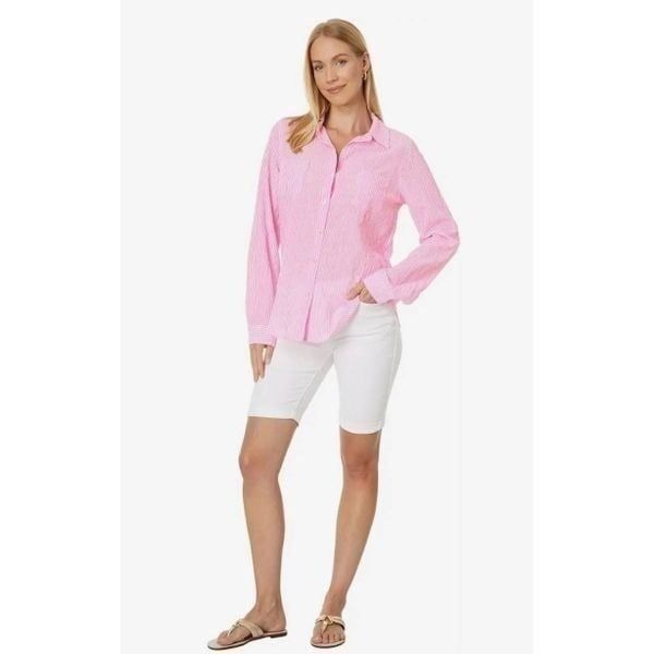 Lilly Pulitzer sea view pink pinstripe NWT size Medium