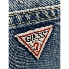 Vintage Guess Jeans Georges Marciano Blue Jean Denim Skirt Women's 26 28 USA 80s